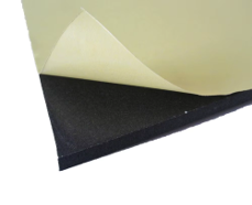 Adhesive coated foam